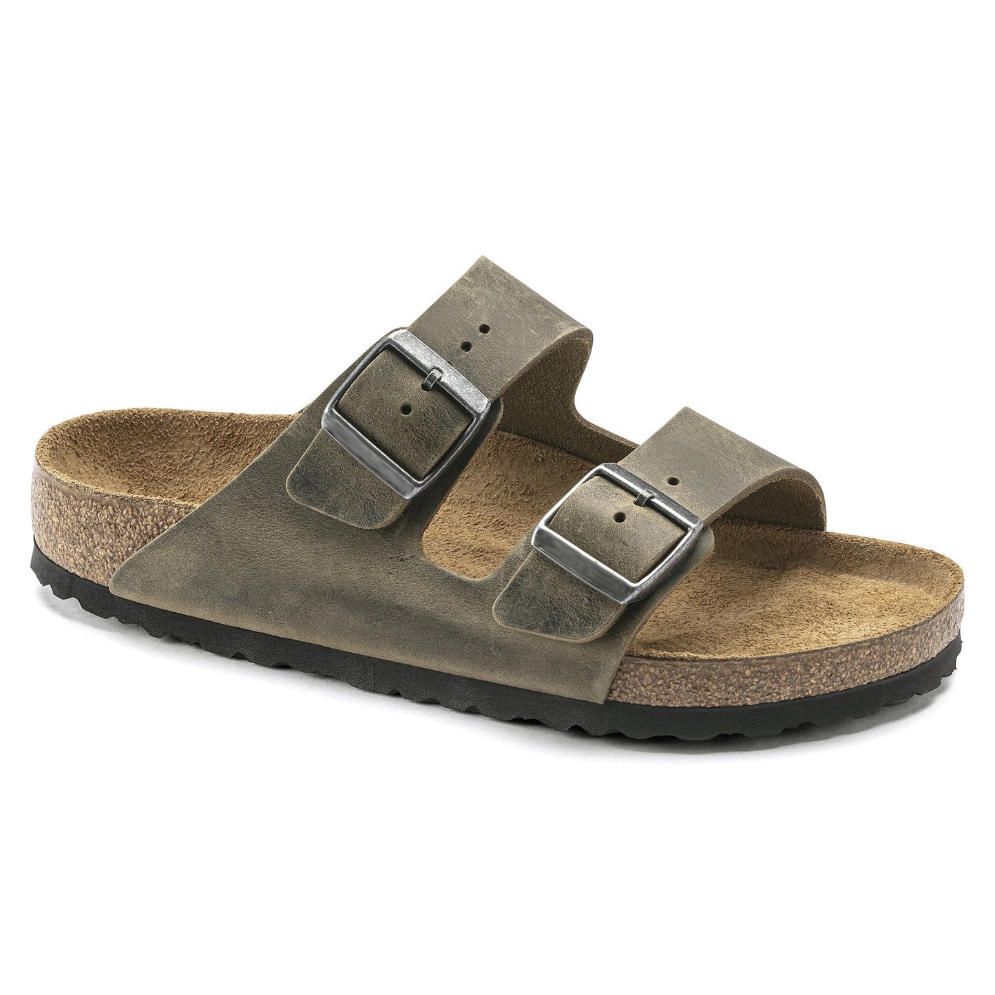 Two-Strap comfort | Soft Footbed | Oiled Leather | Faded Khaki