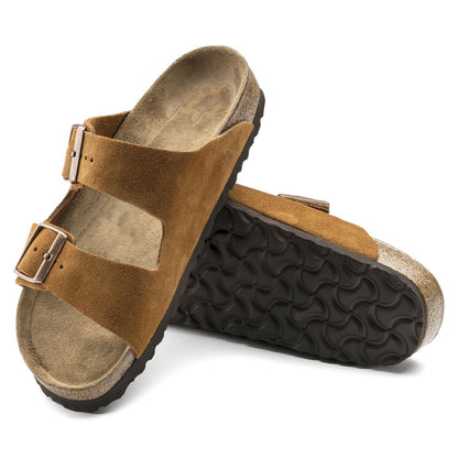 Two-Strap comfort | Soft Footbed | Suede | Mink