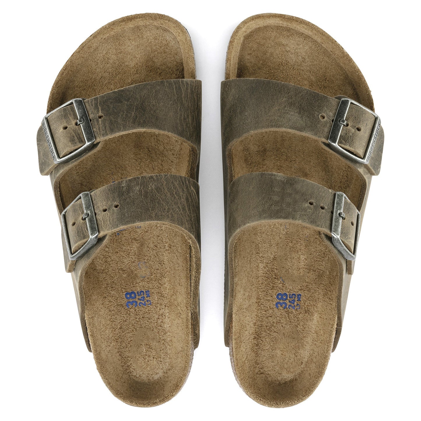 Two-Strap comfort | Soft Footbed | Oiled Leather | Faded Khaki