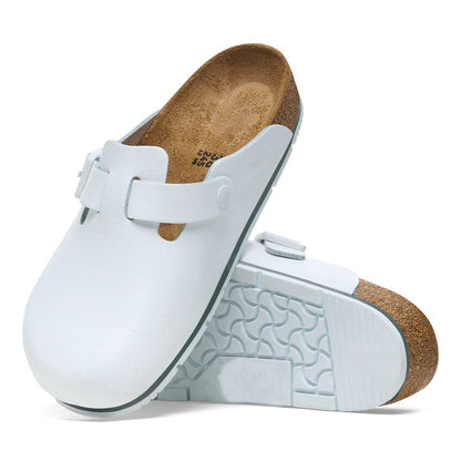 Closed-Toe cork slides Pro | Leather | White