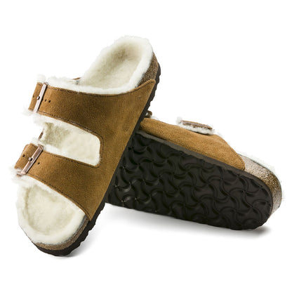 Two-Strap comfort Shearling | Suede | Mink