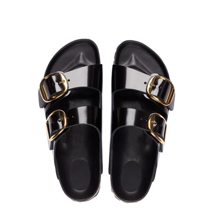 Big Buckle High Shine Black Natural Leather Patent