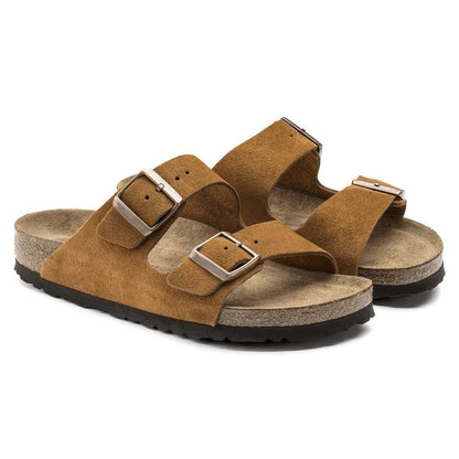 Two-Strap comfort | Soft Footbed | Suede | Mink