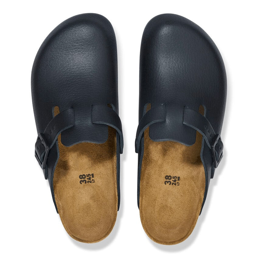 Closed-Toe cork slides Pro | Leather | Black