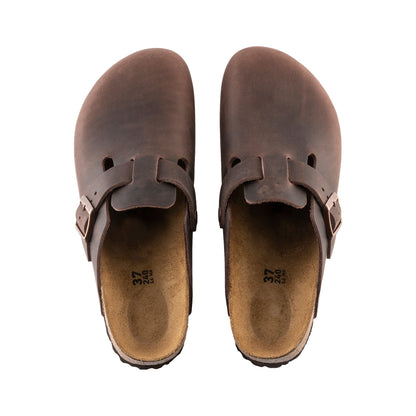 Oiled Leather Clogs