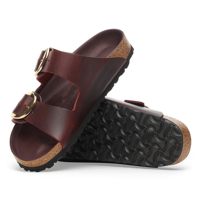 Two-Strap comfort Big Buckle | Oiled Leather | Zinfandel