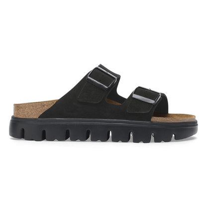 Two-Strap comfort Chunky | Suede | Black/Black