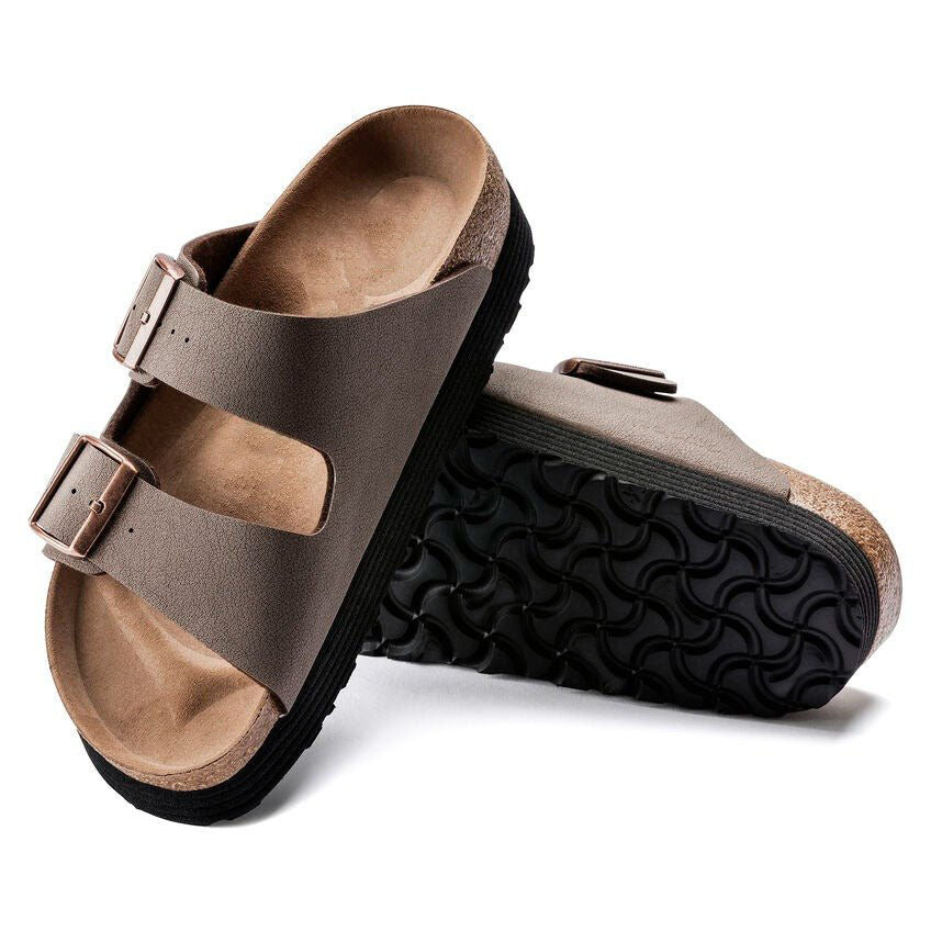 Two-Strap comfort Platform | Vegan | Birkibuc | Mocha