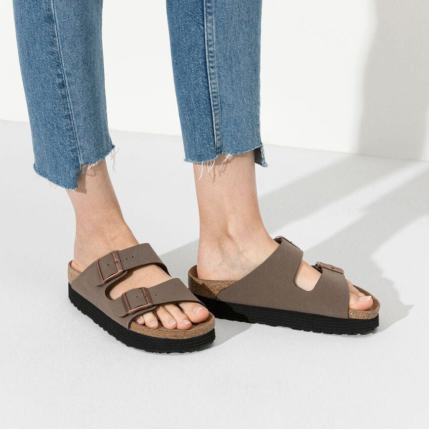 Two-Strap comfort Platform | Vegan | Birkibuc | Mocha