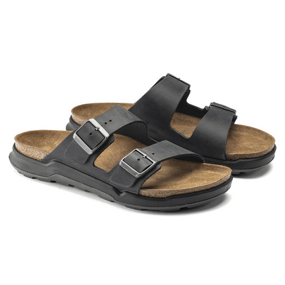 Two-Strap comfort Rugged | Oiled Leather | Black