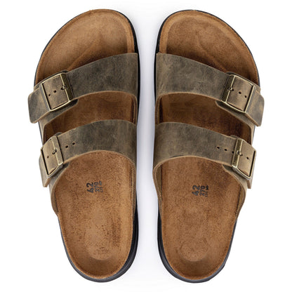 Two-Strap comfort Rugged | Oiled Leather | Faded Khaki