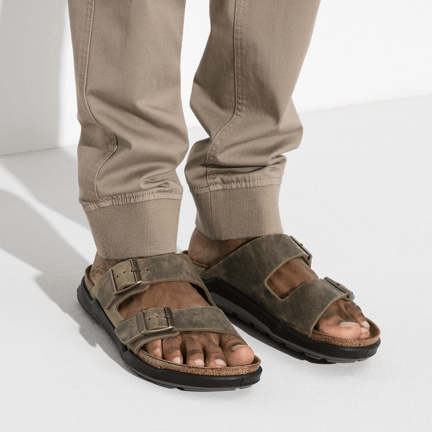 Two-Strap comfort Rugged | Oiled Leather | Faded Khaki