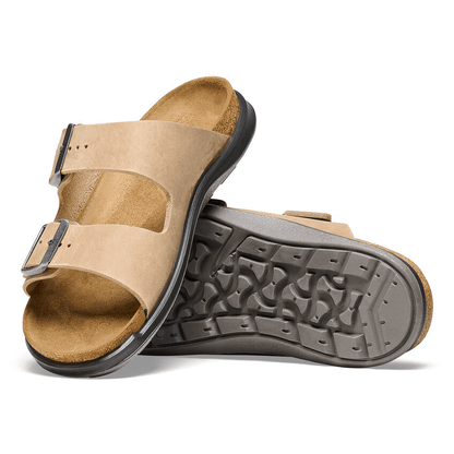 Two-Strap Comfort Rugged | Oiled Leather | Tobacco