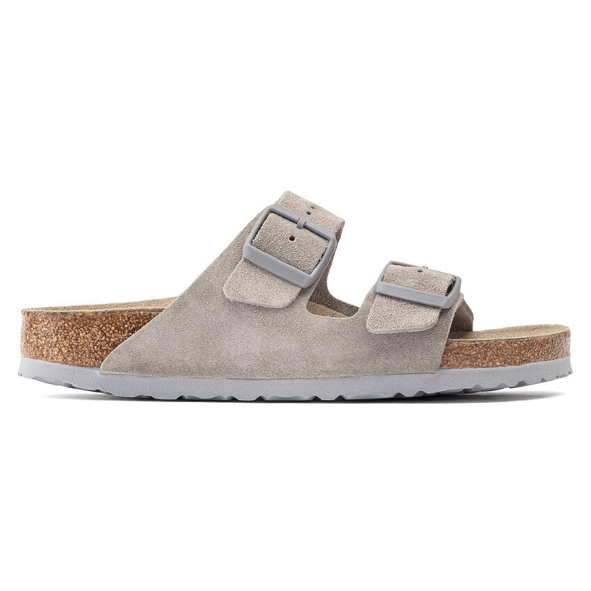 Two-Strap comfort | Soft Footbed | Suede | Stone Coin