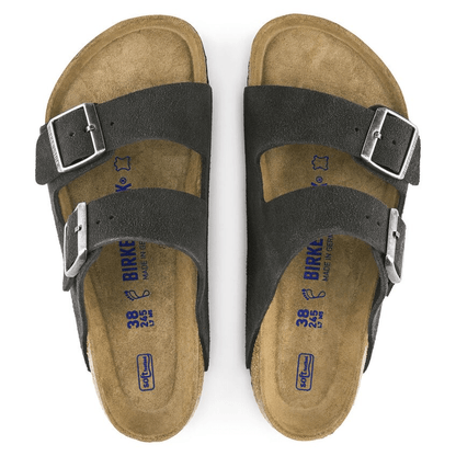 Two-Strap comfort | Soft Footbed | Suede | Velvet Gray