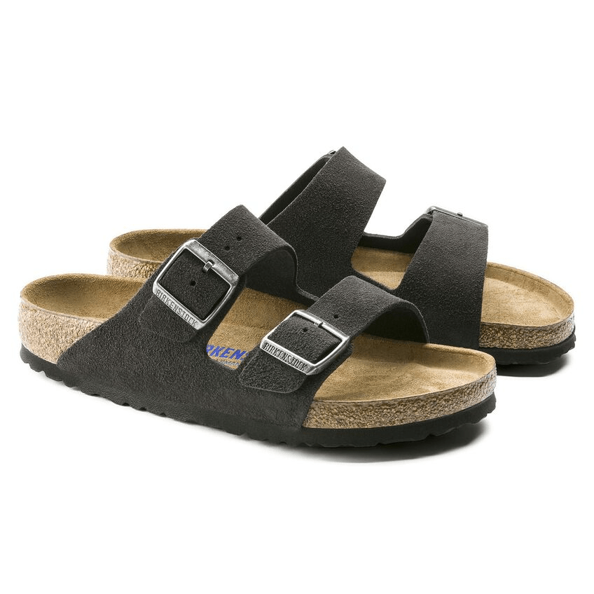 Two-Strap comfort | Soft Footbed | Suede | Velvet Gray