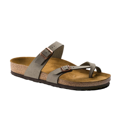 Stone-colored Sandals With Cross Straps